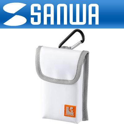SANWA PDA-SPC3W 타폴린 멀티 생활방수 스마트폰 케이스(화이트)