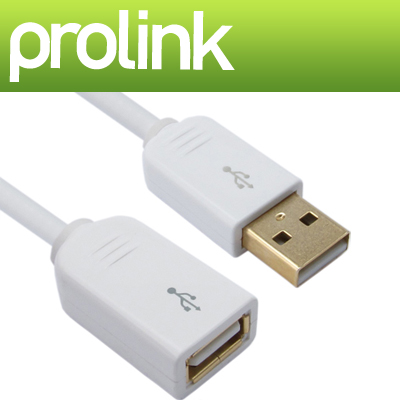 PROLINK PMM367-0100 PMM시리즈 USB2.0 연장 AM-AF 케이블 1m (OFC/24K금도금)