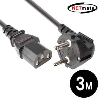 NETmate NMP-SPC030 220V 전용 3구 AC 파워 케이블 3m