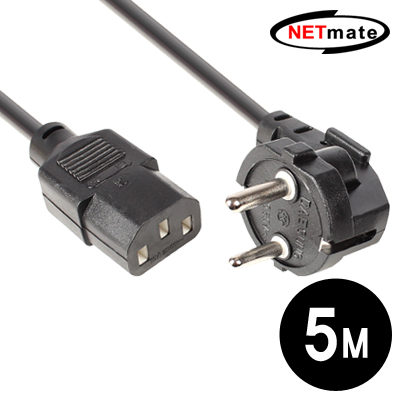 NETmate NMP-SPC050 220V 전용 3구 AC 파워 케이블 5m