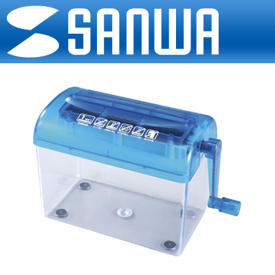 SANWA PSD-12 수동 소형 문서 세단기