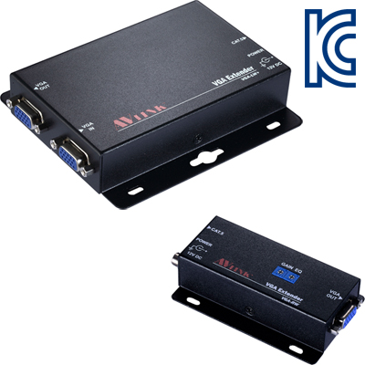 NETmate VGA-EW Plus VGA 1:2 벽걸이형 리피터(로컬 + 리모트)(180m)
