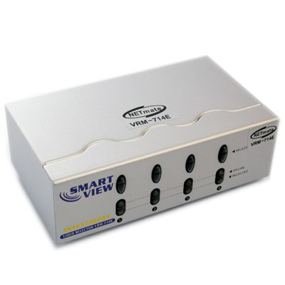 NETmate 고해상도 4:1 모니터 수동선택기