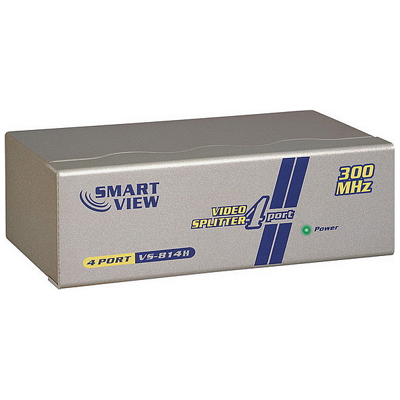 NETmate VS-814H 고해상도 1:4 모니터 분배기(300MHz)