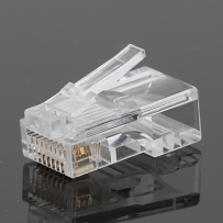 PLUG MASTER P8-007-47 UTP CAT.5E RJ-45 8P8C EZ 플러그(클리어) - Three Prongs 핀(100개)