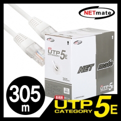 NETmate NMC-UTP30T CAT.5E UTP 케이블 305m (단선/화이트)
